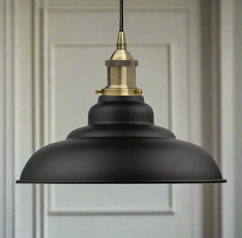 Matt Black St Edmund's Painted Pendant Light